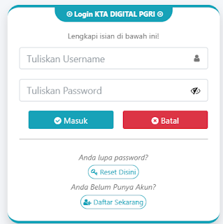 Register PGRI Kota Blitar - Persatuan Guru Republik Indonesia Cabang Kota Blitar